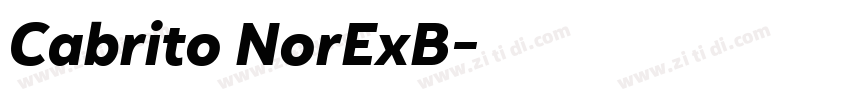 Cabrito NorExB字体转换 Cabrito NorExB字体转换